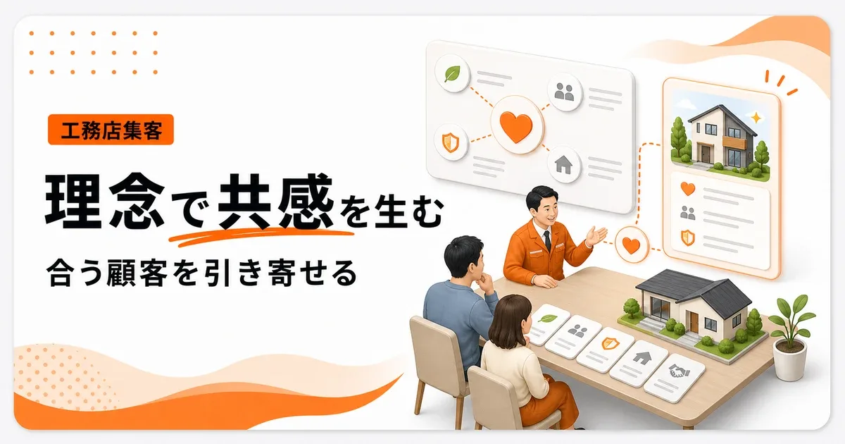 工務店の理念共感集客は合う顧客を引き寄せる