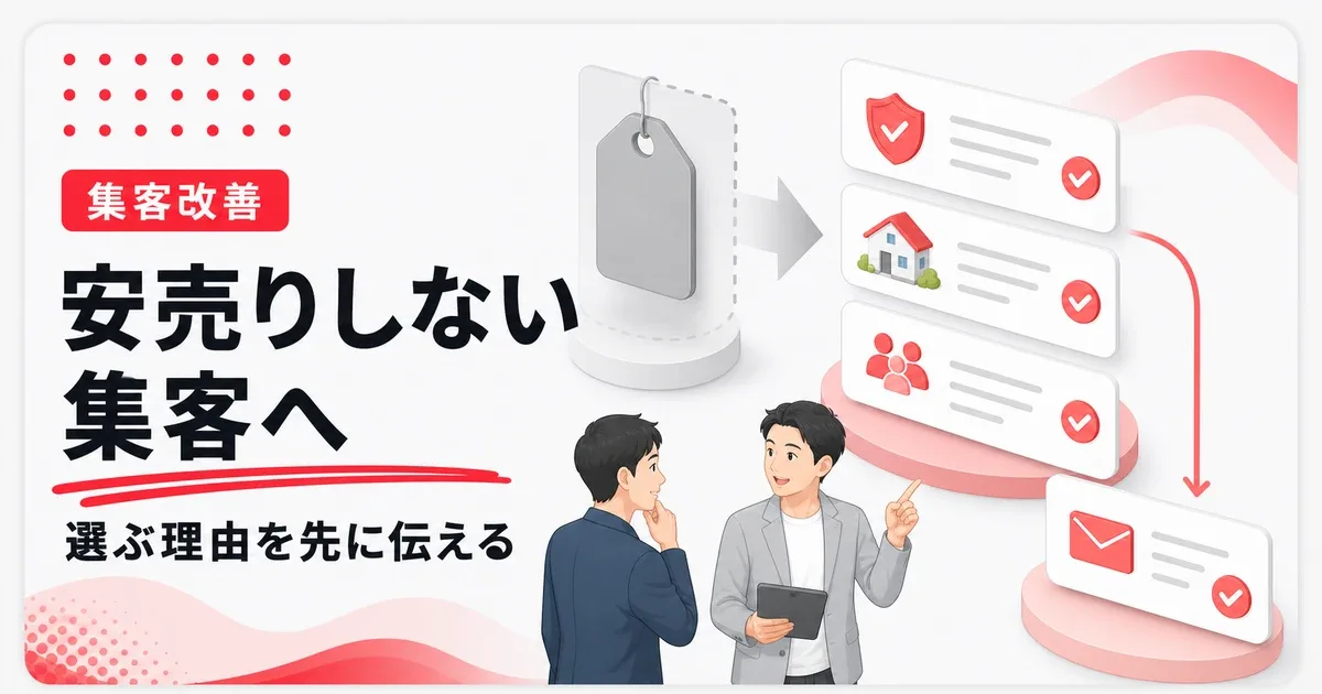 安売りしない集客は価格より先に選ぶ理由を伝える
