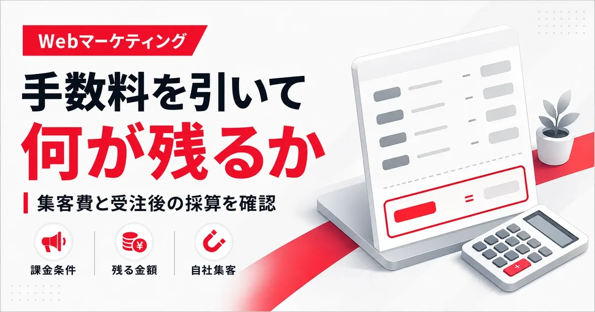 紹介サイトの手数料で利益が出ないときの採算確認と自社集客
