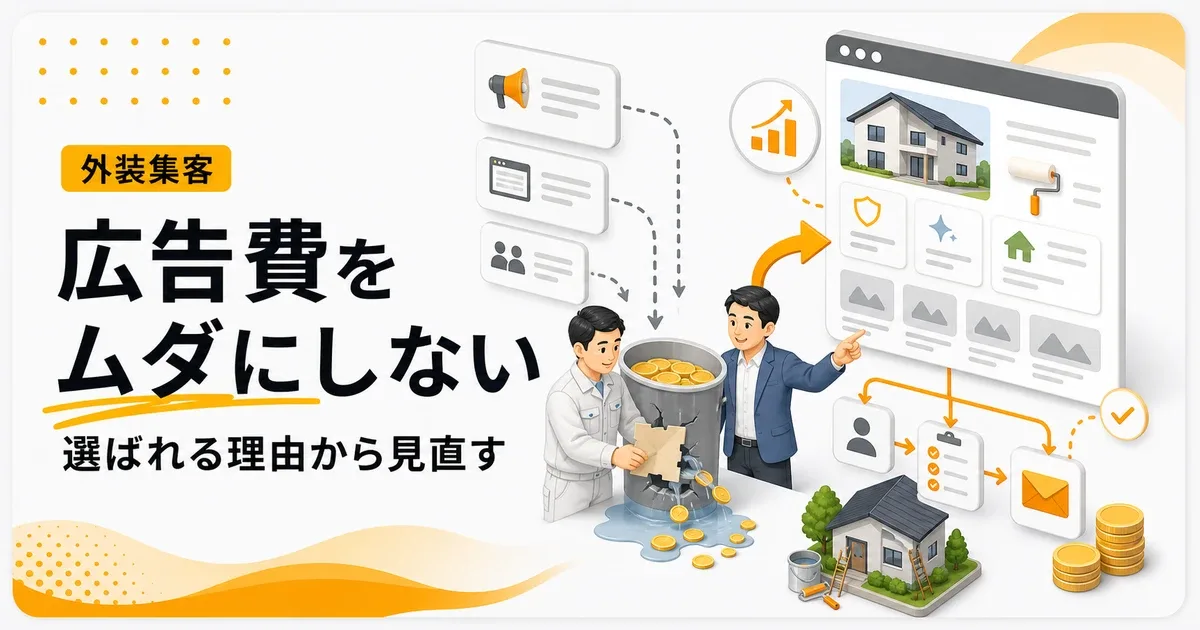 外壁塗装広告費ドブに捨てるは価格以外で選ばれる判断材料から見直す
