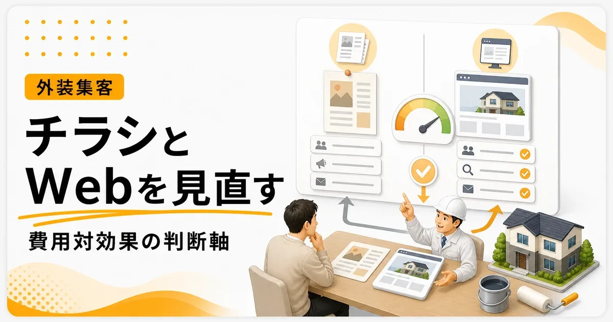 外壁塗装チラシWeb比較費用は価格以外で選ばれる判断材料から見直す
