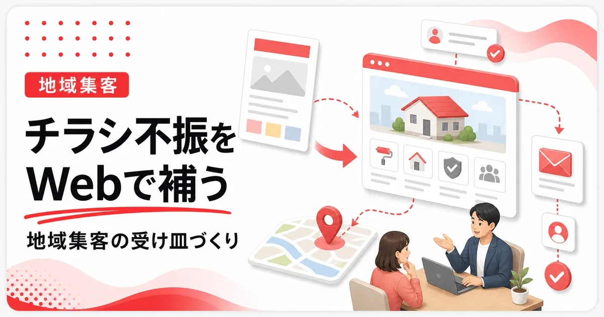 地域集客でチラシが当たらない時はWebの受け皿を見直す